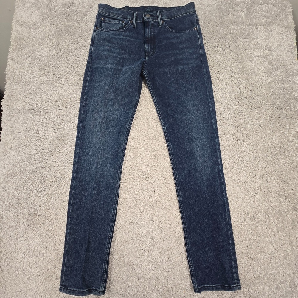 Levi's 510 Mens Skinny‎ Jeans 33x34 (Fits 30x33) Blue Dark Wash Denim